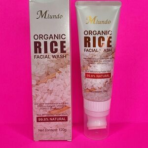 Organic Rice Facial Wash - White